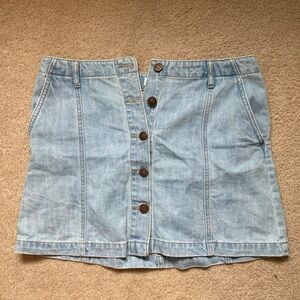 Forever 21 Women’s Jean Skirt with Buttons-Size 30